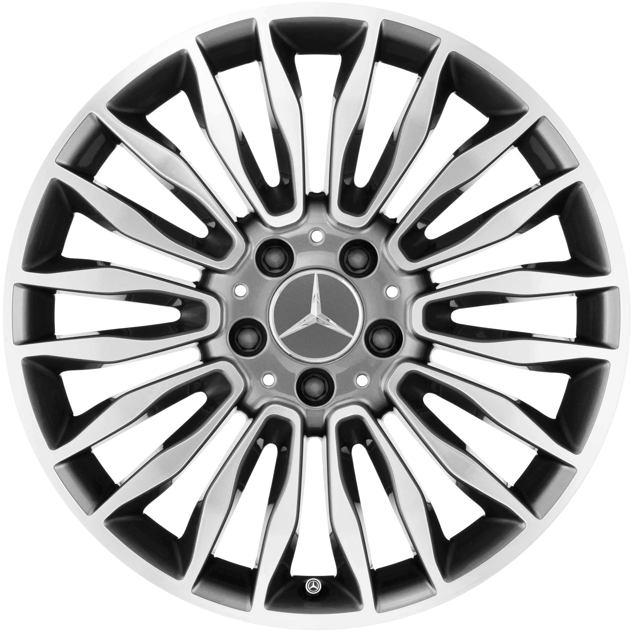 Mercedes 10 Twin Spoke [212-18] Tremolite Metallic with High Sheen Alloy Wheel Product Image #1