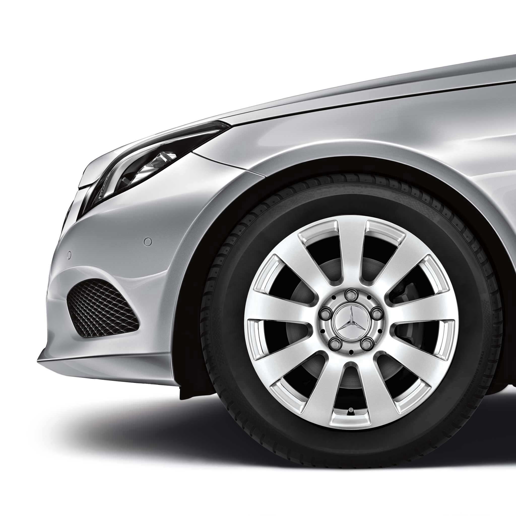 Mercedes 9 Spoke [212-16] Titanium Silver Alloy Wheel Product Image #3