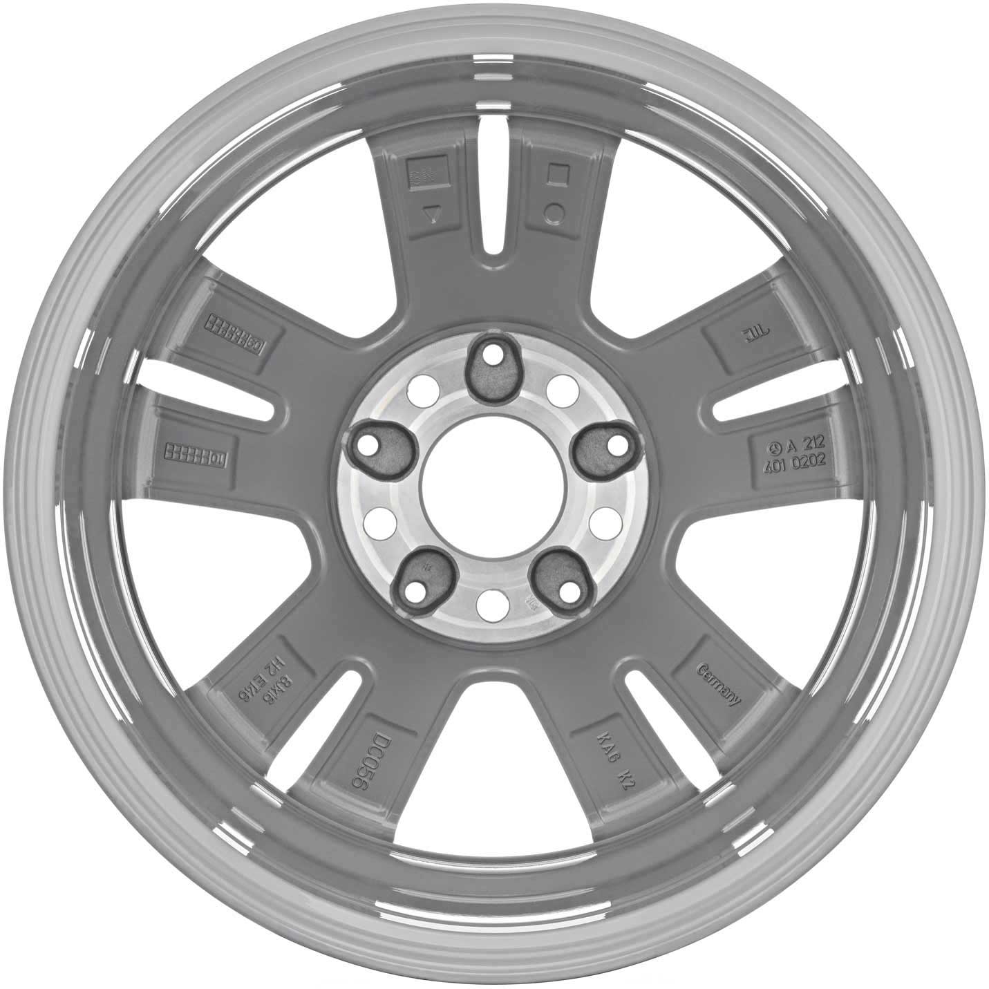 Mercedes 5 Twin Spoke [212-16] Titanium Silver with High Sheen Alloy Wheel Product Image #2