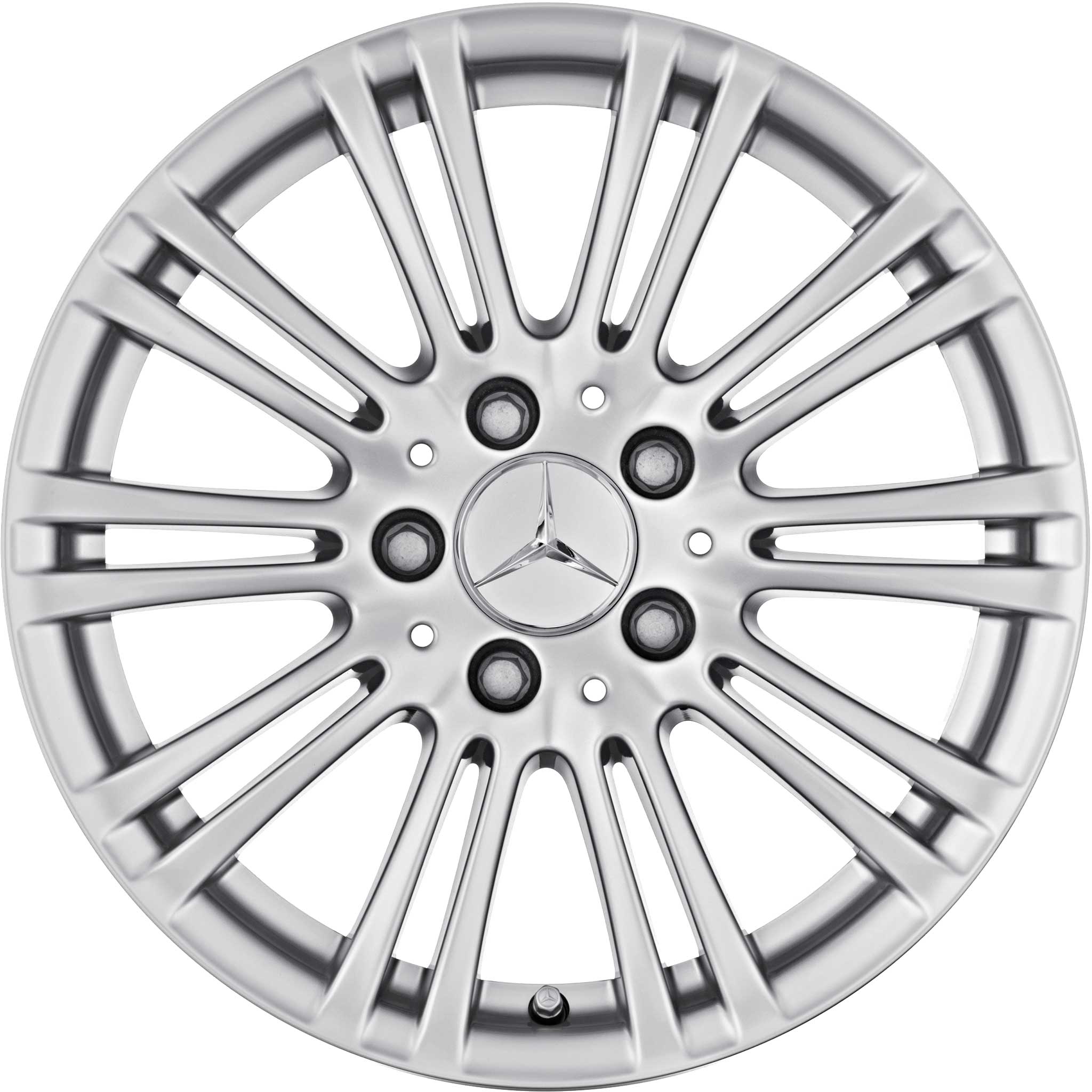 Mercedes 10 Twin Spoke [212-17] Titanium Silver Alloy Wheel Product Image #1