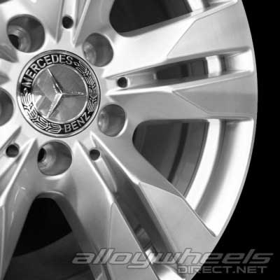 Mercedes 5 Twin Spoke [212-17] Titanium Silver with High Sheen Alloy Wheel Product Image #3
