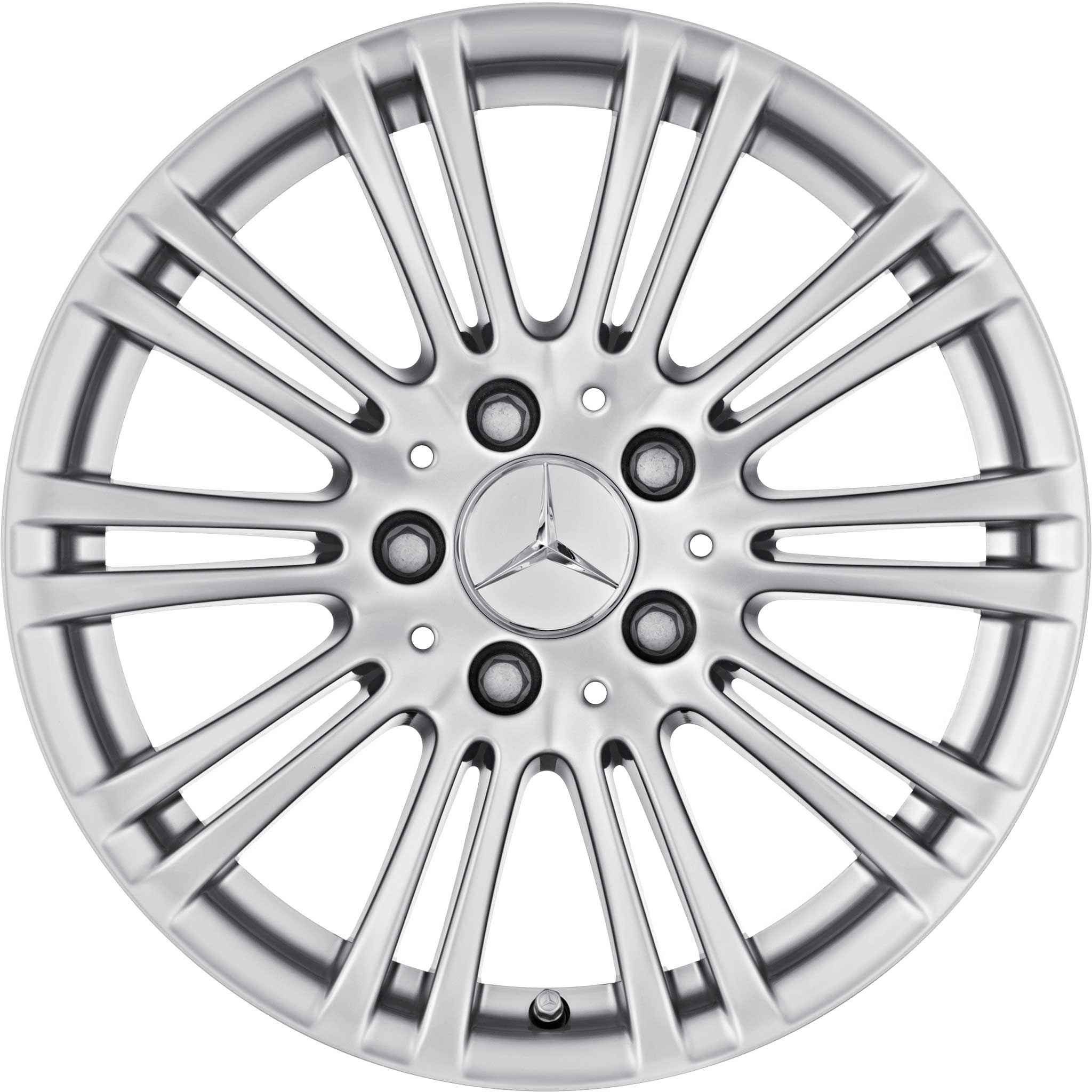 Mercedes 10 Twin Spoke [212-16] Titanium Silver Alloy Wheel Product Image #1