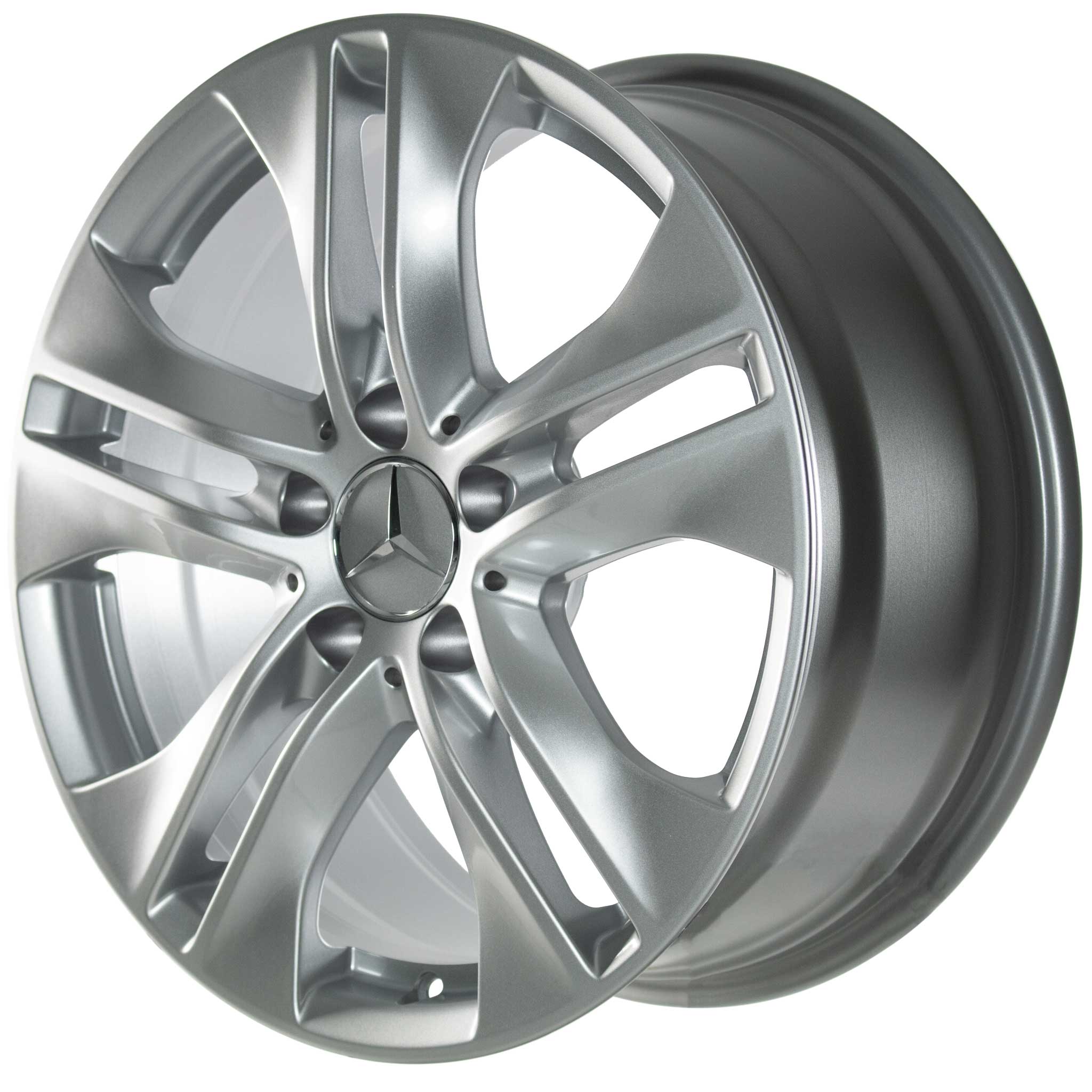 Mercedes 5 Twin Spoke [212-17] Titanium Silver Alloy Wheel Product Image #2