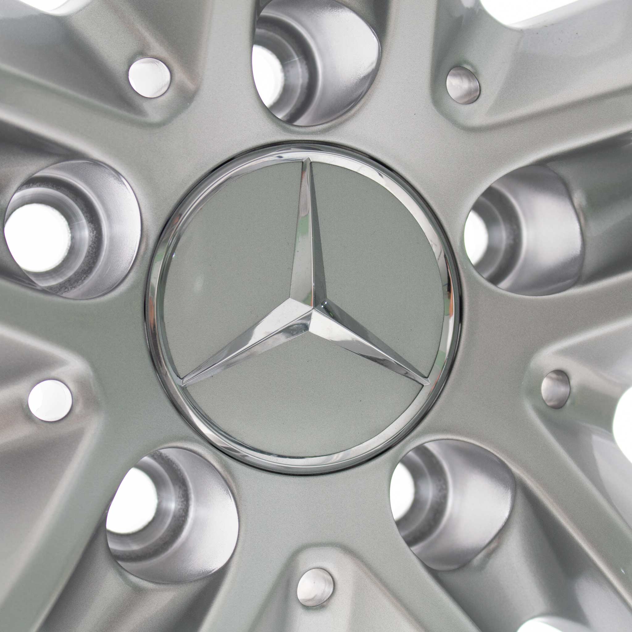 Mercedes 5 Twin Spoke [212-17] Titanium Silver Alloy Wheel Product Image #4