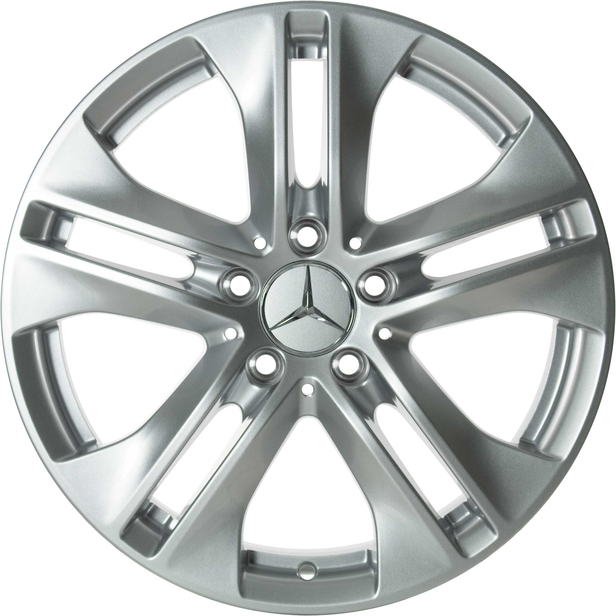 Mercedes 5 Twin Spoke [212-17] Titanium Silver Alloy Wheel Product Image #1