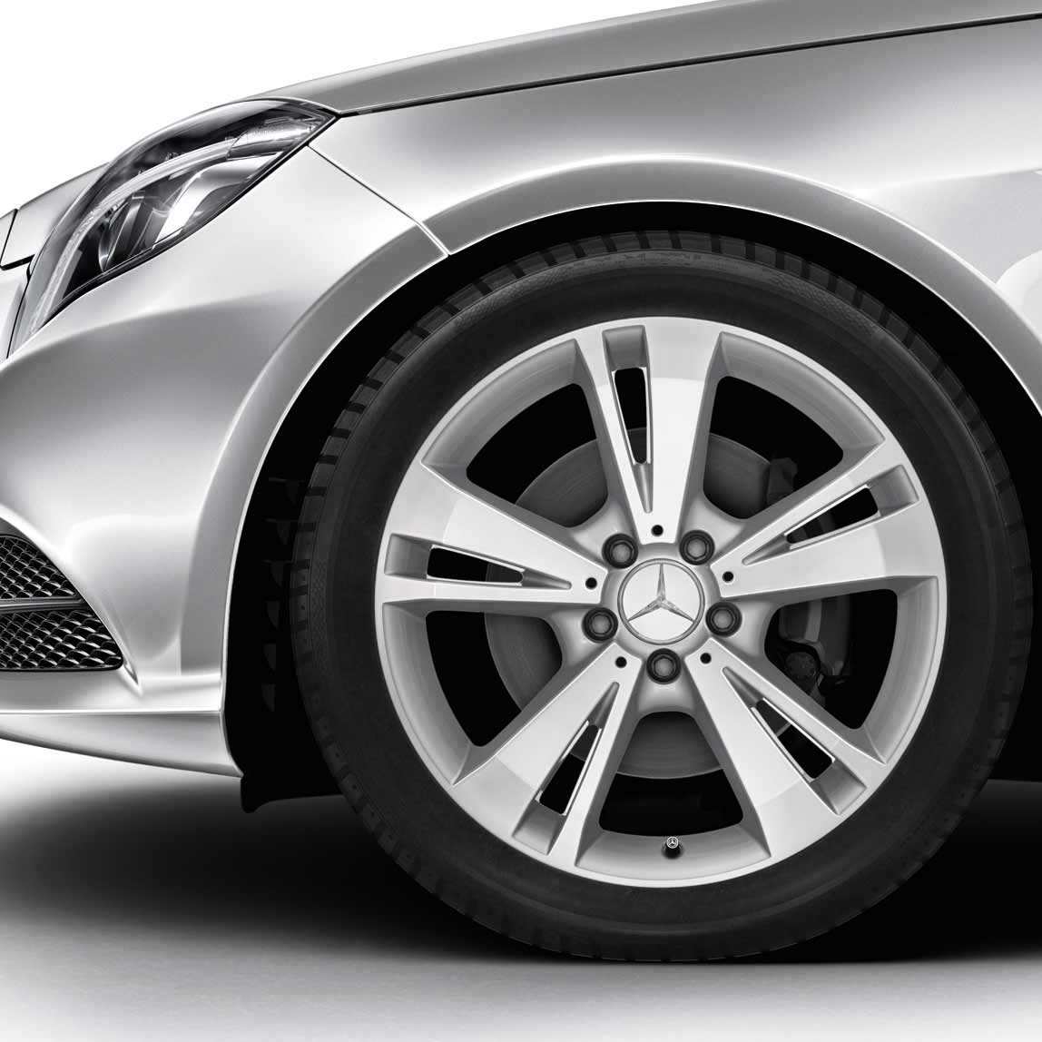 Mercedes 5 Twin Spoke [212-18] Titanium Silver with High Sheen Alloy Wheel Product Image #2