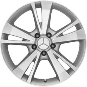 Mercedes 5 Twin Spoke [212-18] Titanium Silver ABD Alloy Wheel for Mercedes E-Class W212 - Sizes 18in