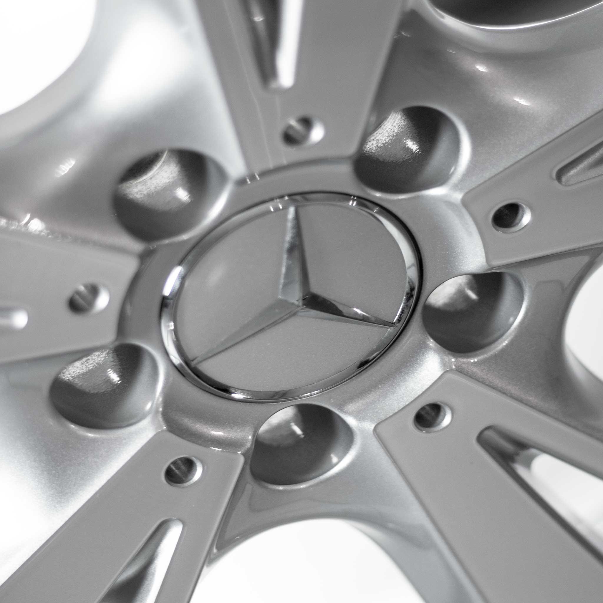 Mercedes 5 Twin Spoke [212-18] Titanium Silver with High Sheen Alloy Wheel Product Image #5