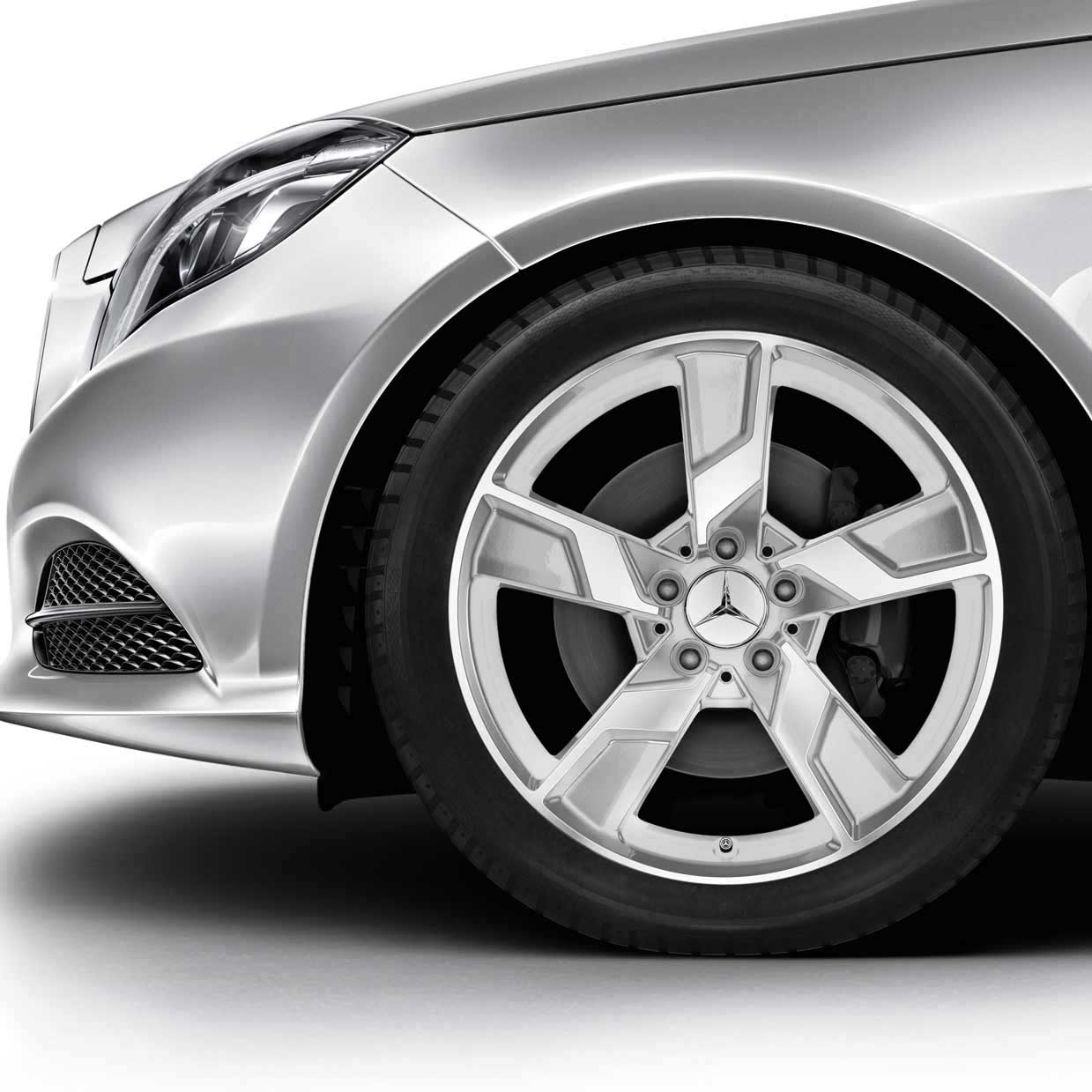 Mercedes 5 Spoke [212-18] Titanium Silver with High Sheen Alloy Wheel Product Image #3