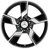 Mercedes Xentres [212-18] Gloss Black with High Sheen Wheel Img 1