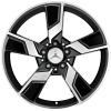 Mercedes Xentres [212-18] Gloss Black and Writing with High Sheen Wheel Img 1