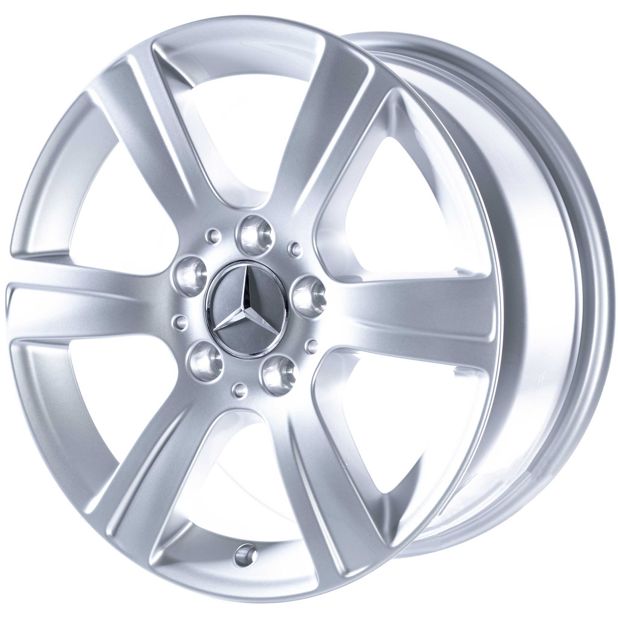Mercedes 6 Spoke [212-16] Titanium Silver Alloy Wheel Product Image #2