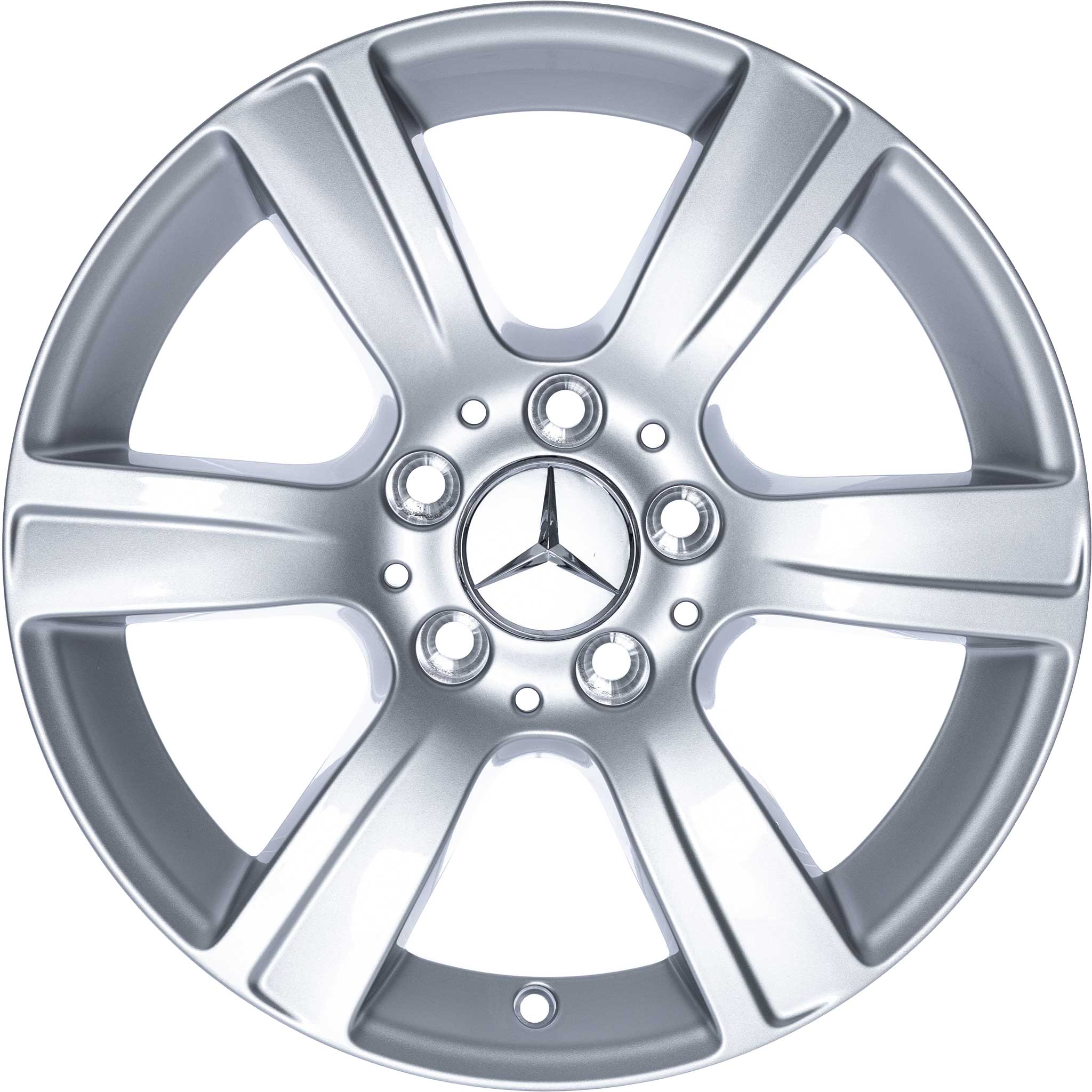 Mercedes 6 Spoke [212-16] Titanium Silver Alloy Wheel Product Image #1