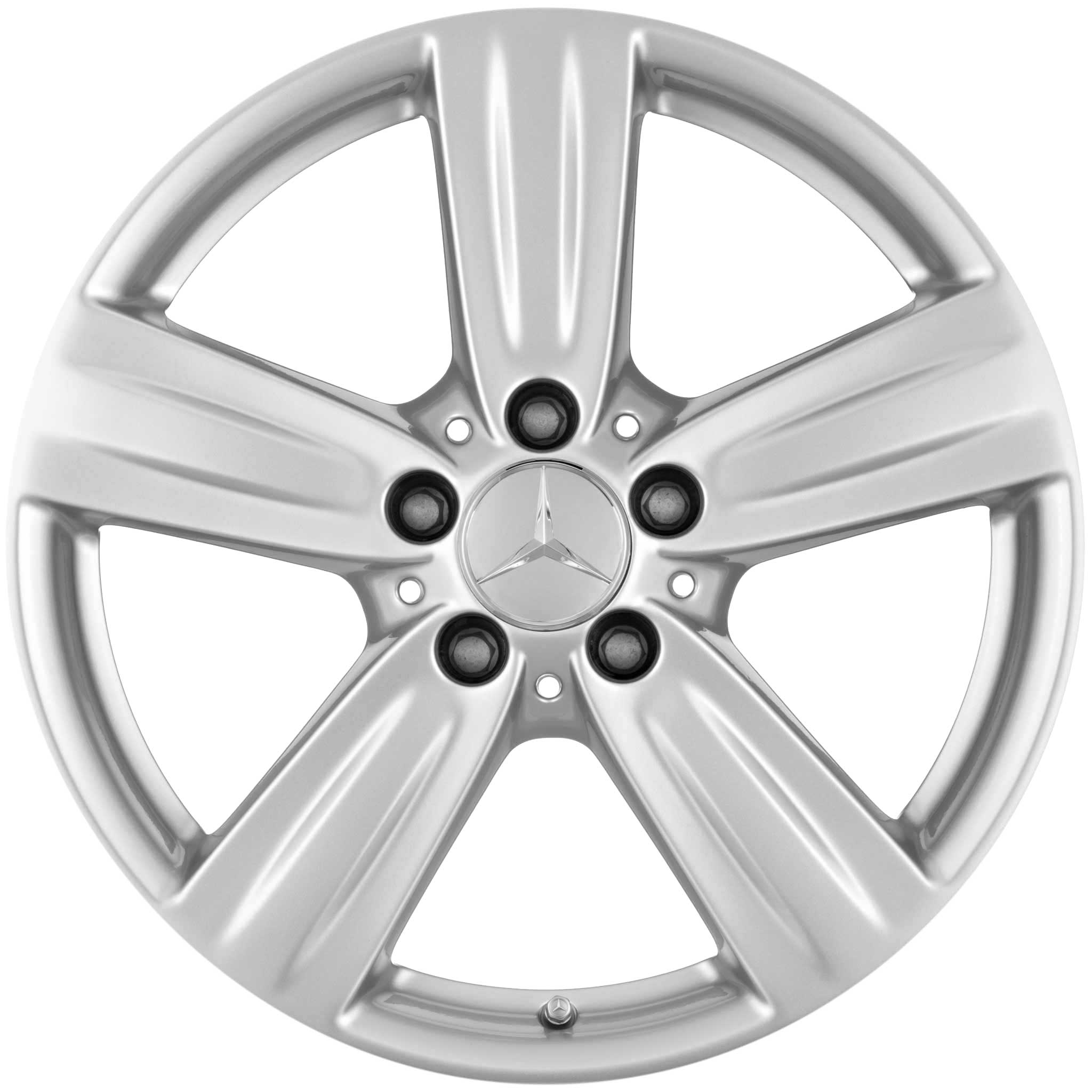 Mercedes 5 Spoke [212-17] Titanium Silver Alloy Wheel Product Image #1