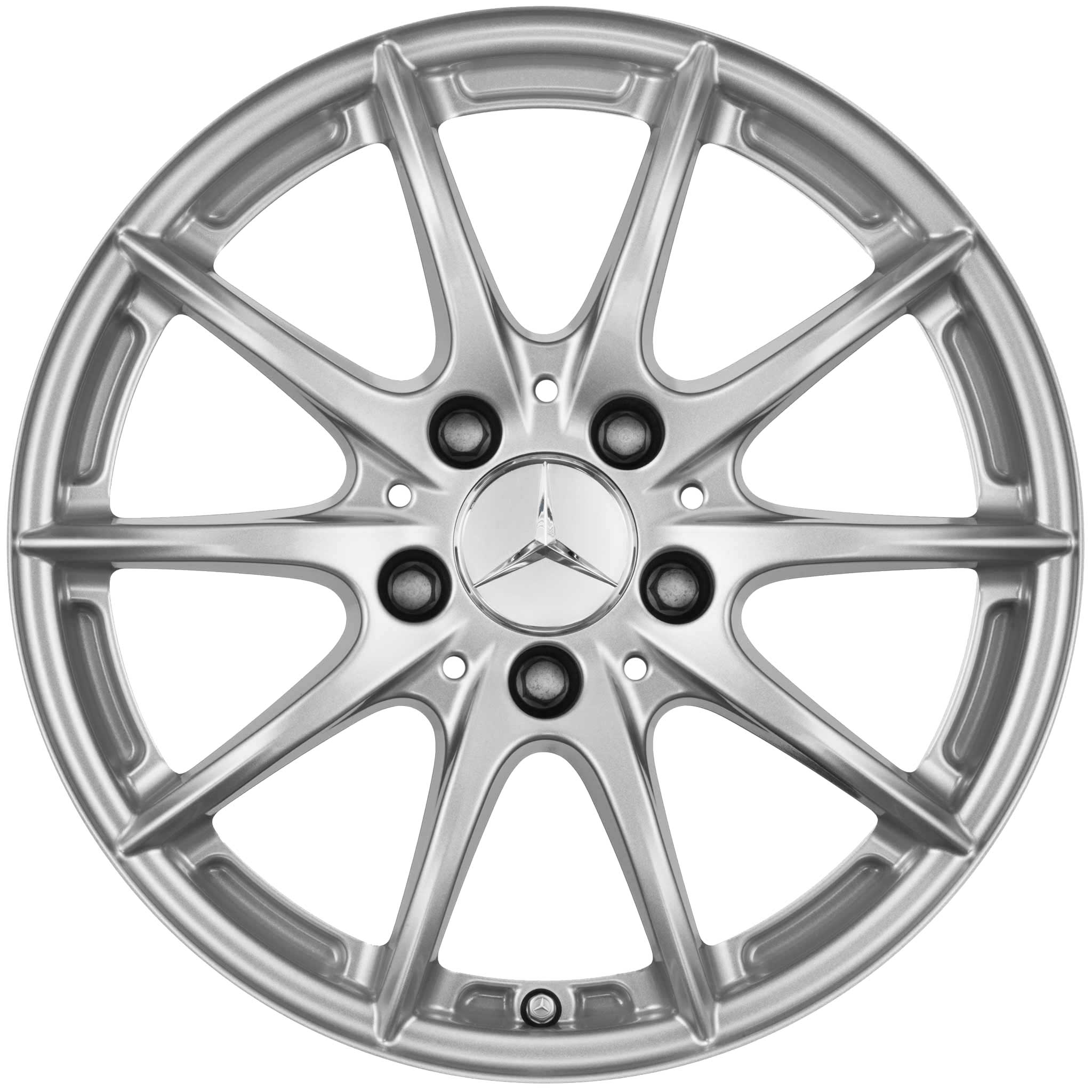 Mercedes 10 Spoke [212-16] Champion Silver Alloy Wheel Product Image #1