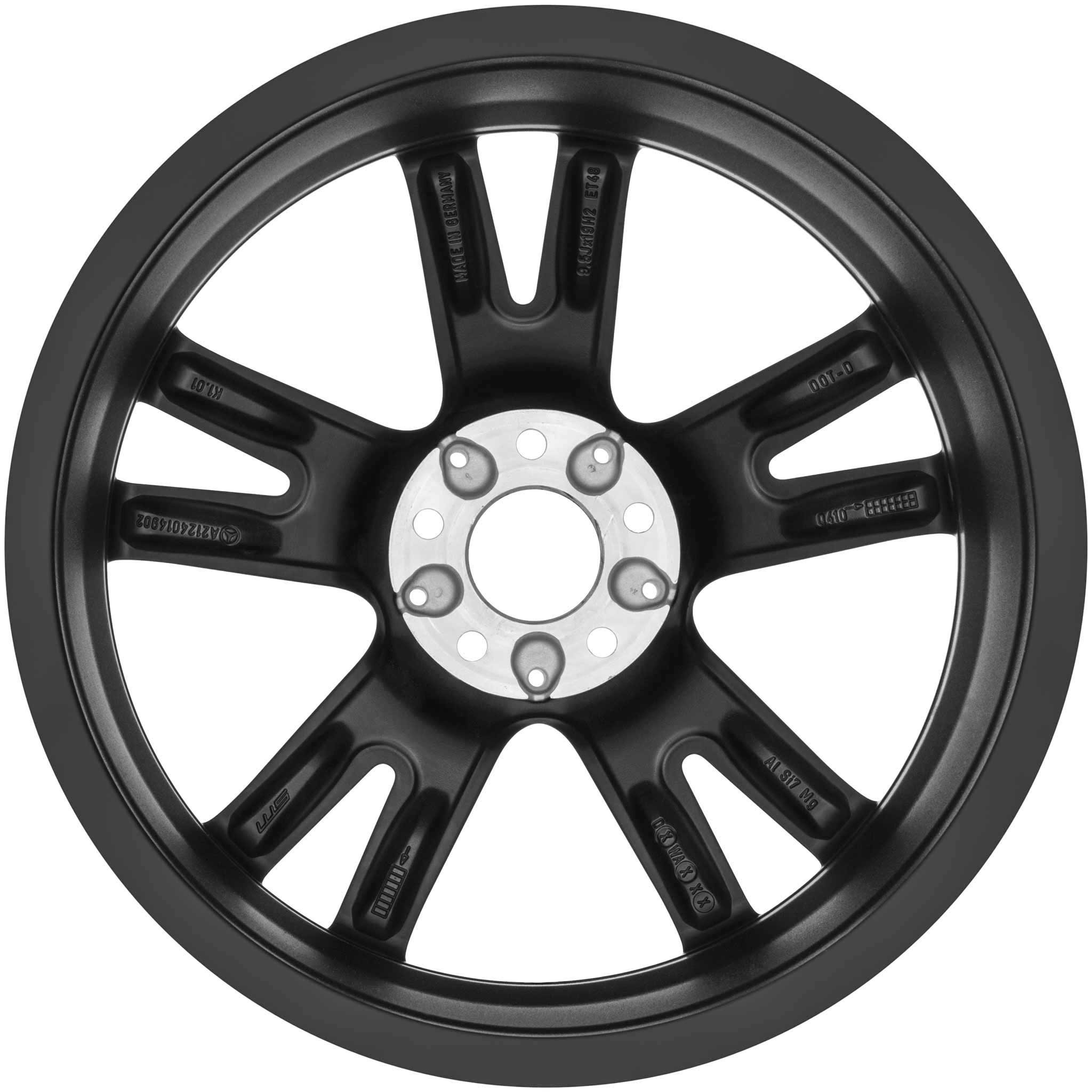 Mercedes 5 Twin Spoke [212-19] Gloss Black with High Sheen Alloy Wheel Product Image #3