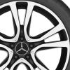 Mercedes 5 Twin Spoke [212-19] Matt Black with High Sheen Wheel Img 2