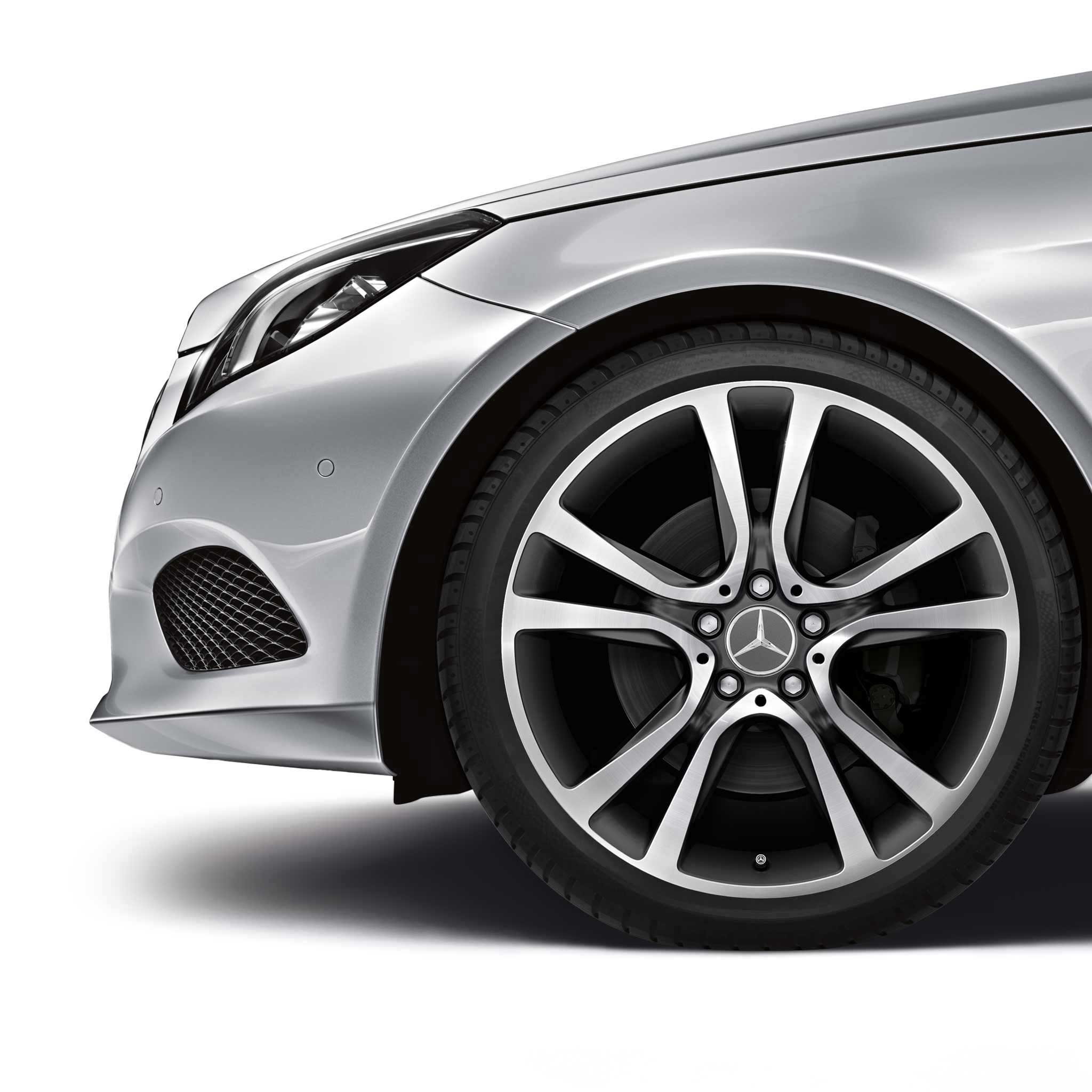 Mercedes 5 Twin Spoke [212-19] Himalaya Grey with High Sheen Alloy Wheel Product Image #3