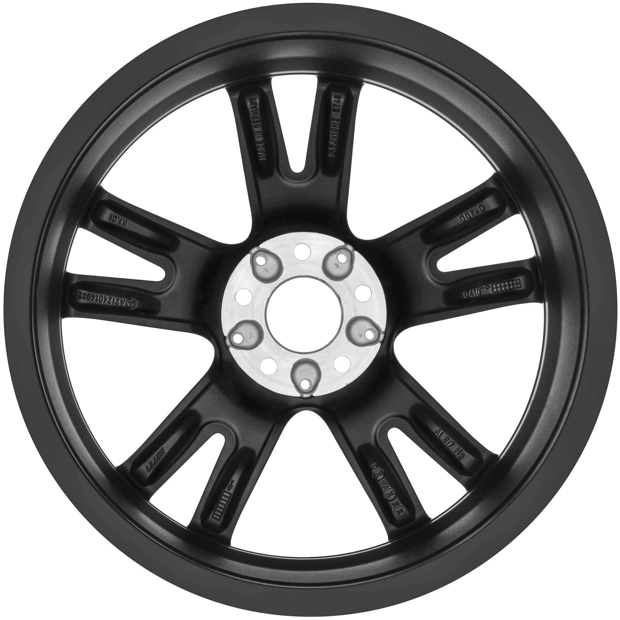 Mercedes 5 Twin Spoke [212-19] Gloss Black with High Sheen Alloy Wheel Product Image #2