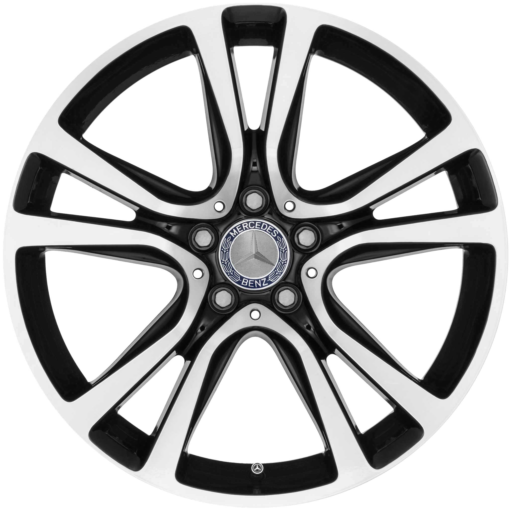 Mercedes 5 Twin Spoke [212-19] Gloss Black with High Sheen Alloy Wheel Product Image #1