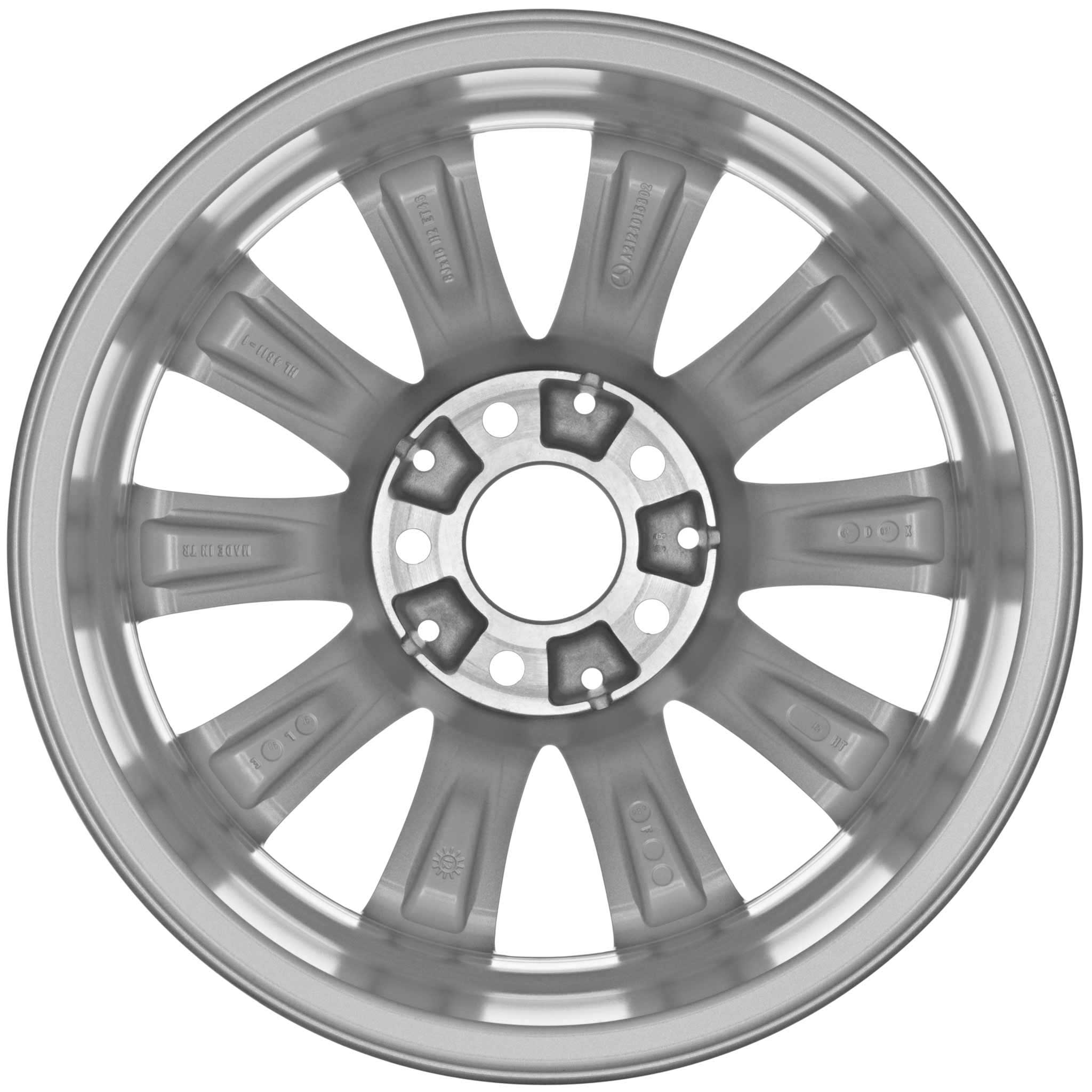 Mercedes 10 Spoke [212-16] Himalaya Grey Alloy Wheel Product Image #3