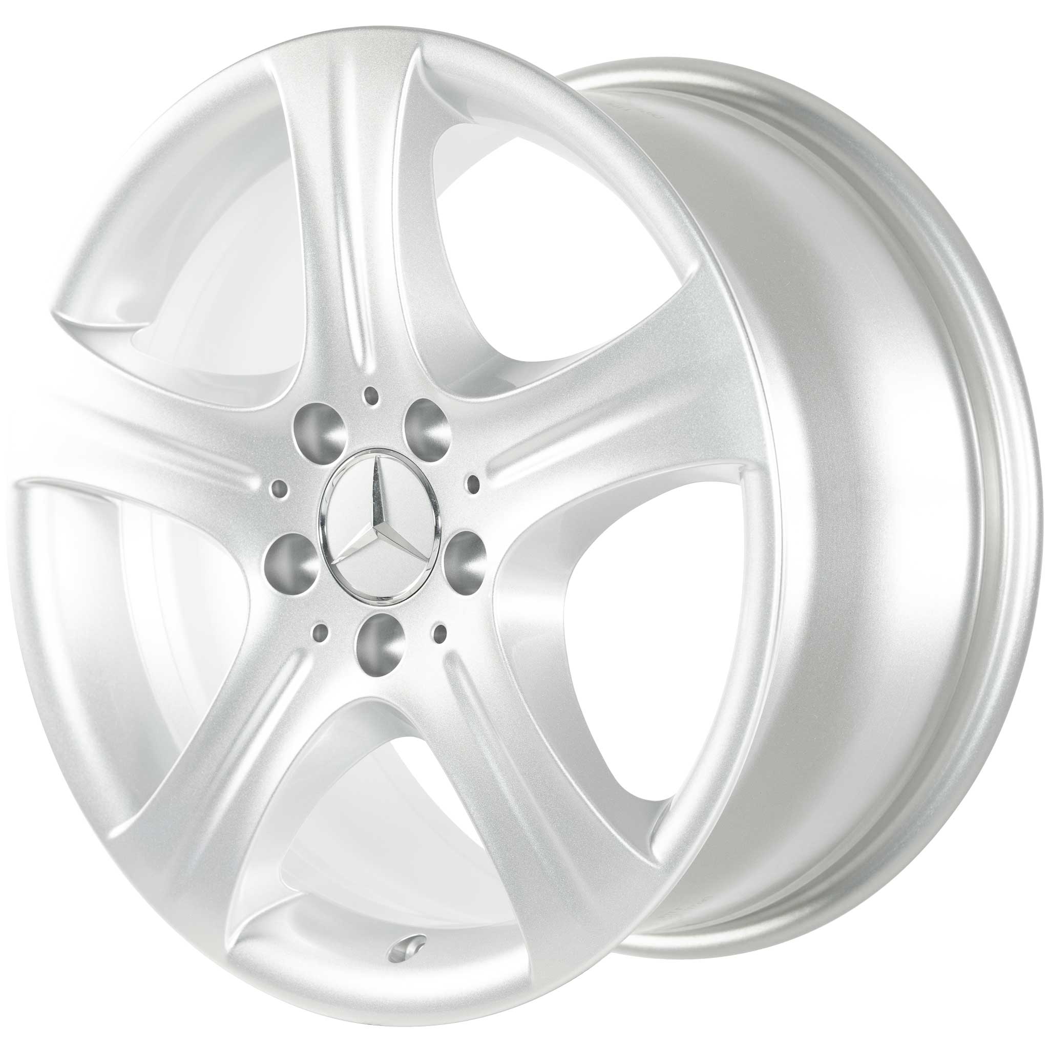 Mercedes 5 Spoke [212-17] Vanadium Silver Alloy Wheel Product Image #2