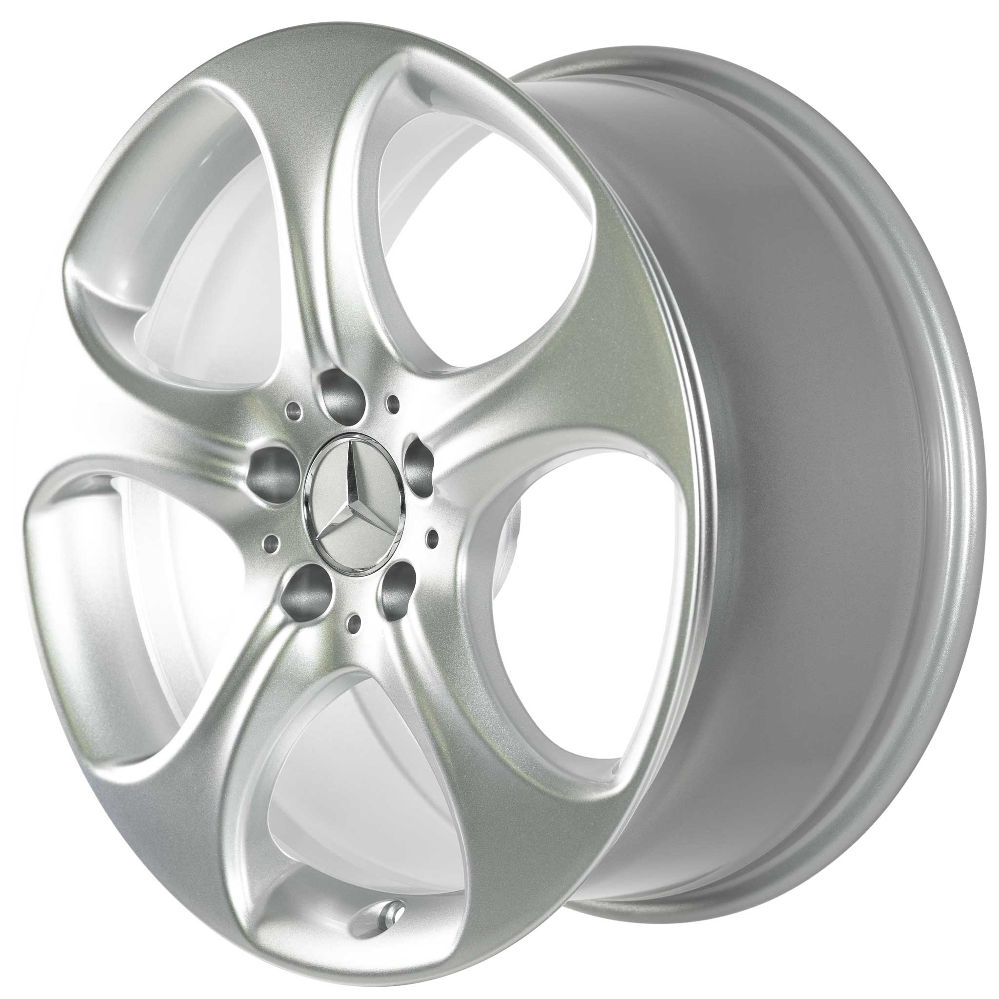 Mercedes 5 Spoke [212-18] Vanadium Silver Alloy Wheel Product Image #2