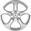 Mercedes 5 Spoke [212-18] Vanadium Silver Wheel Img 1