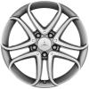 Mercedes 5 Twin Spoke [212-18] Himalaya Grey with High Sheen Wheel Img 1