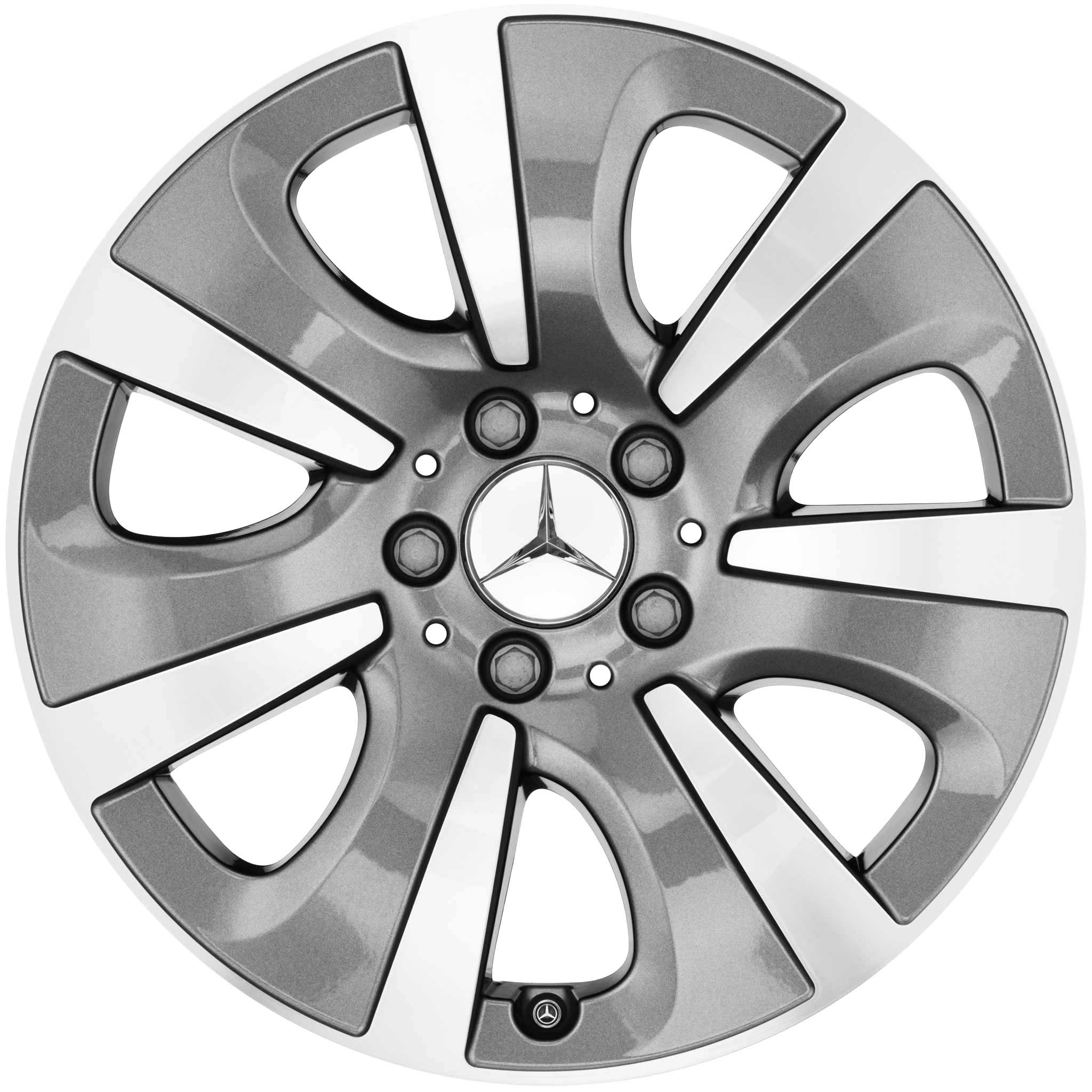 Mercedes 7 Hole [212-16] Himalaya Grey with High Sheen Alloy Wheel Product Image #1