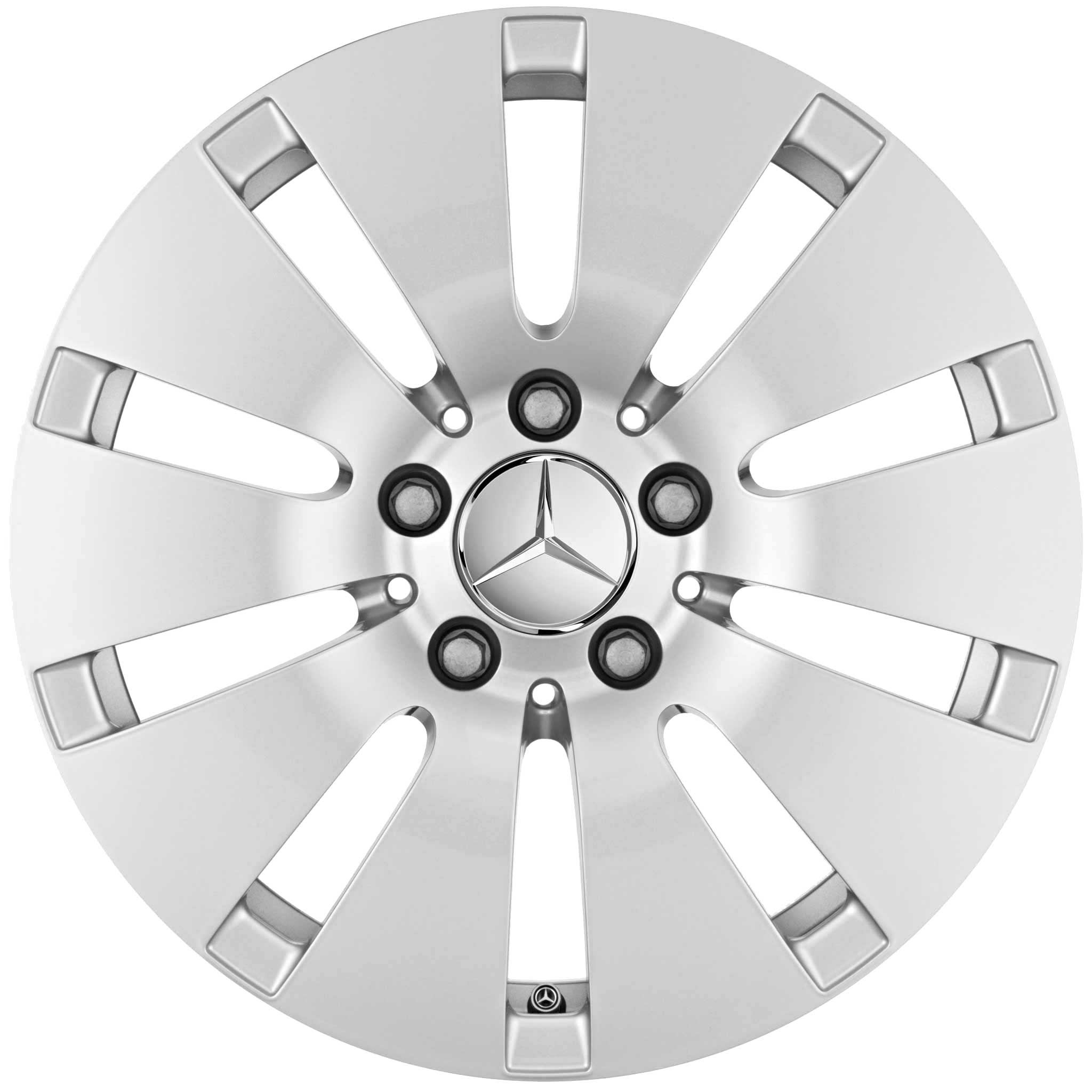 Mercedes 10 Hole [213-18] Vanadium Silver Alloy Wheel Product Image #1