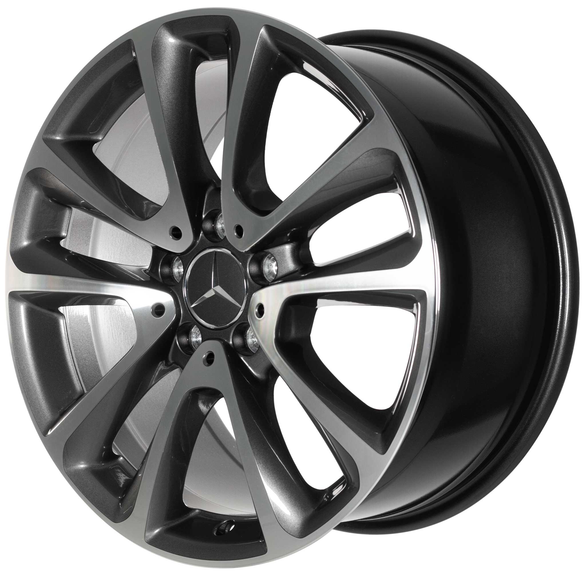 Mercedes 5 Twin Spoke [213-18] Tremolite Metallic with High Sheen Alloy Wheel Product Image #2