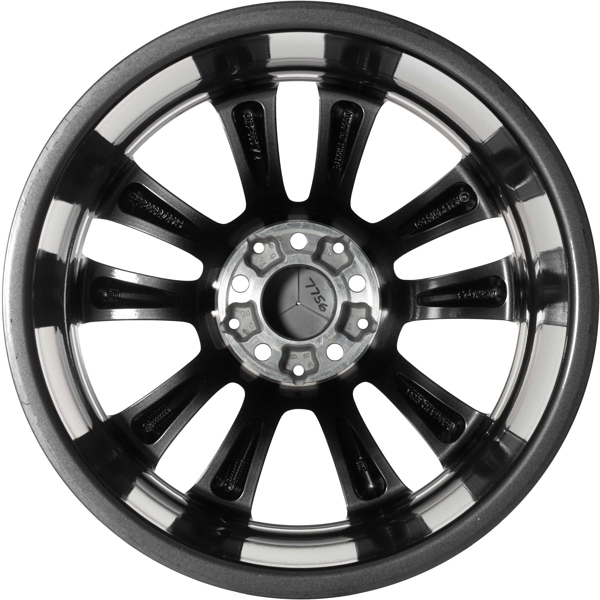 Mercedes 5 Twin Spoke [213-18] Tremolite Metallic with High Sheen Alloy Wheel Product Image #3