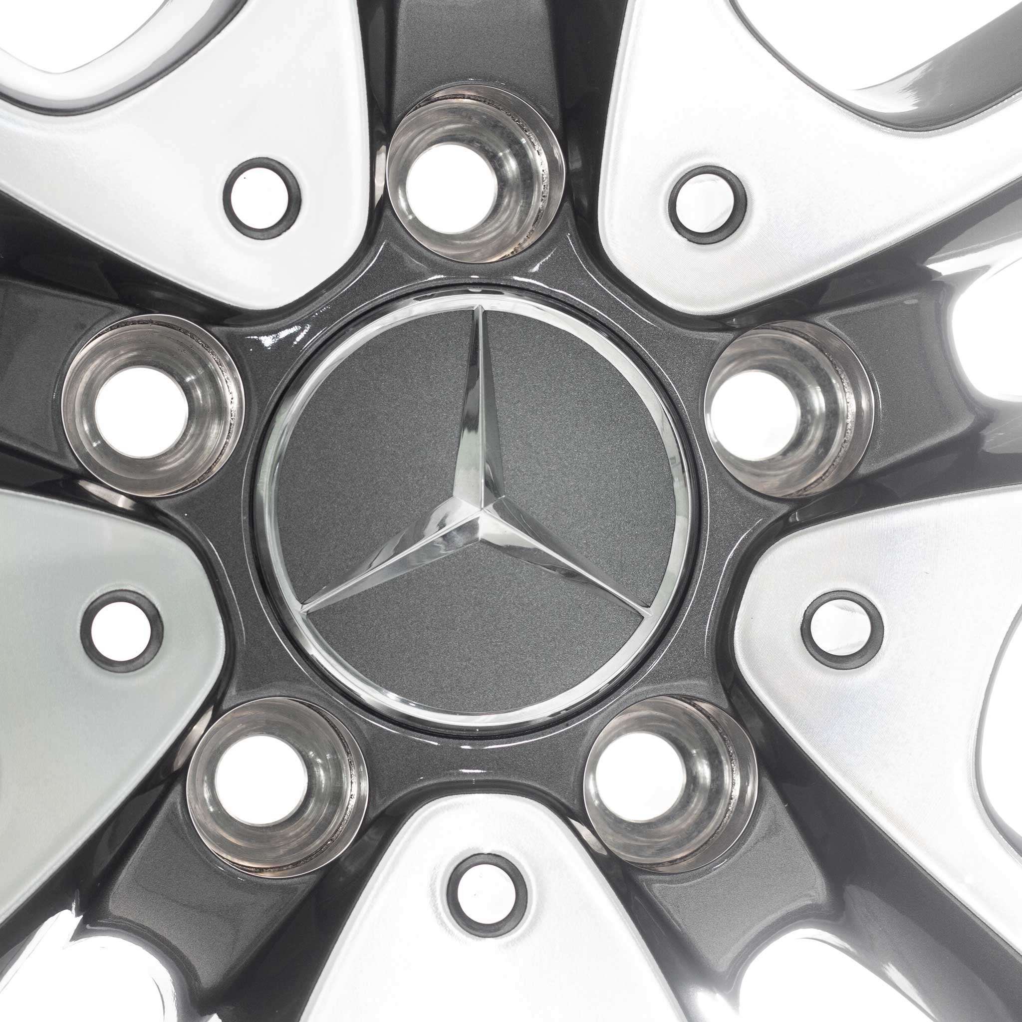 Mercedes 5 Twin Spoke [213-18] Tremolite Metallic with High Sheen Alloy Wheel Product Image #4