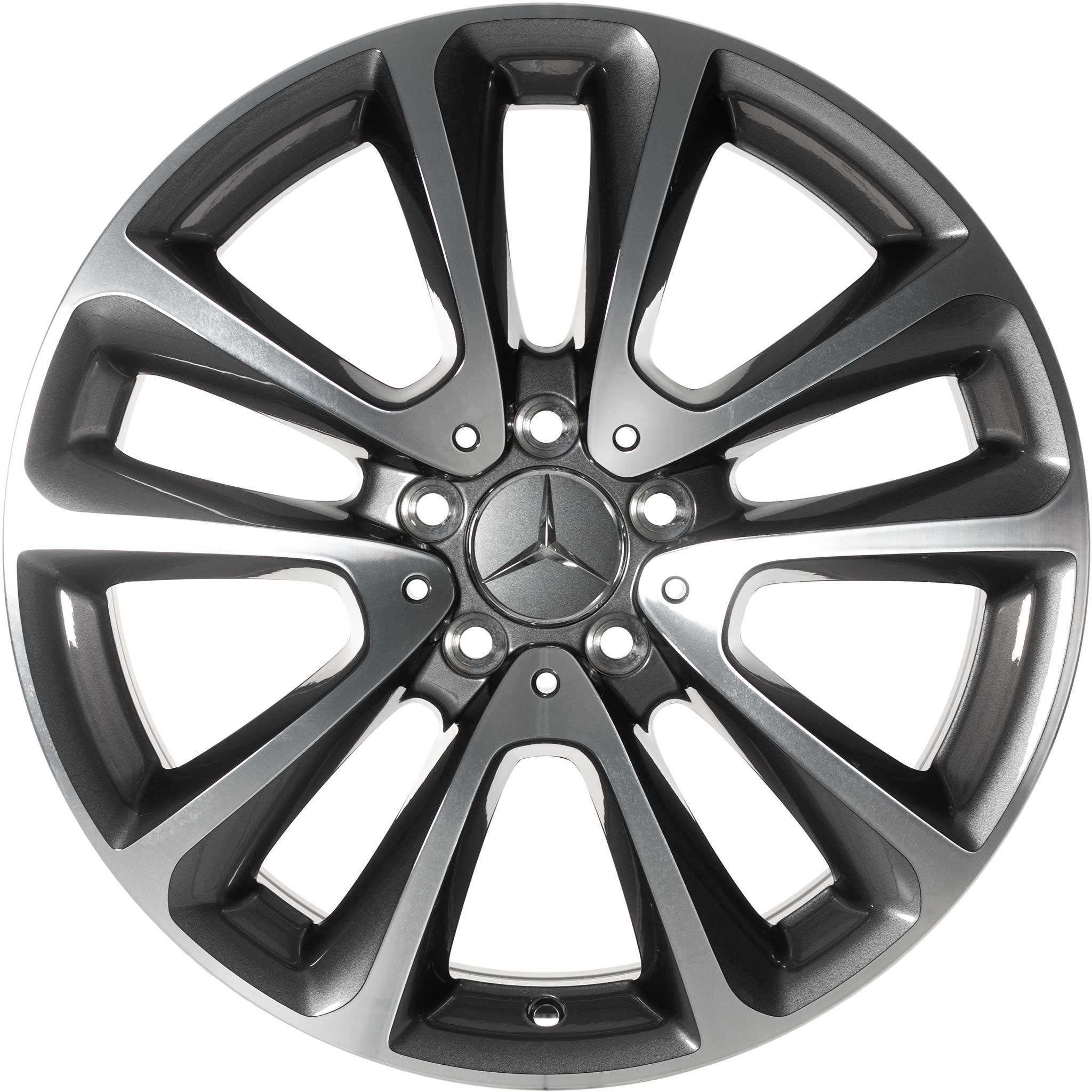 Mercedes 5 Twin Spoke [213-18] Tremolite Metallic with High Sheen Alloy Wheel Product Image #1