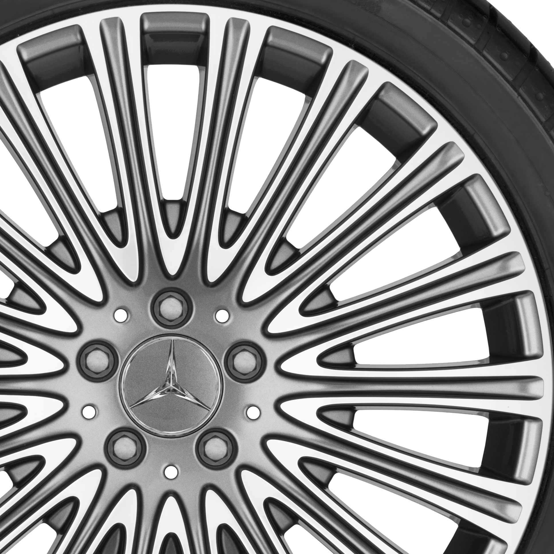 Mercedes Multispoke [213-20] Himalaya Grey with High Sheen Alloy Wheel Product Image #2