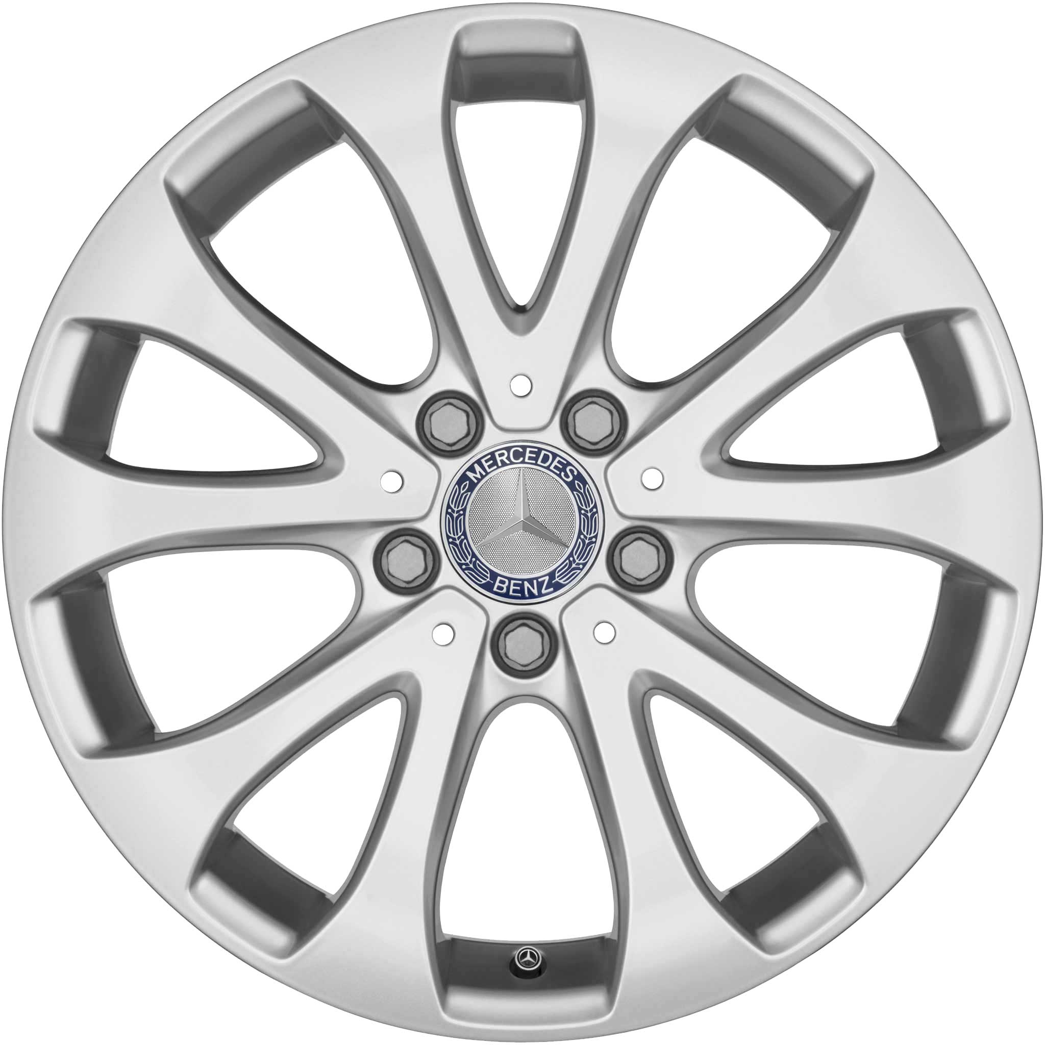 Mercedes 10 Spoke [213-17] Vanadium Silver Alloy Wheel Product Image #1