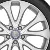 Mercedes 10 Spoke [213-18] Vanadium Silver Wheel Img 2