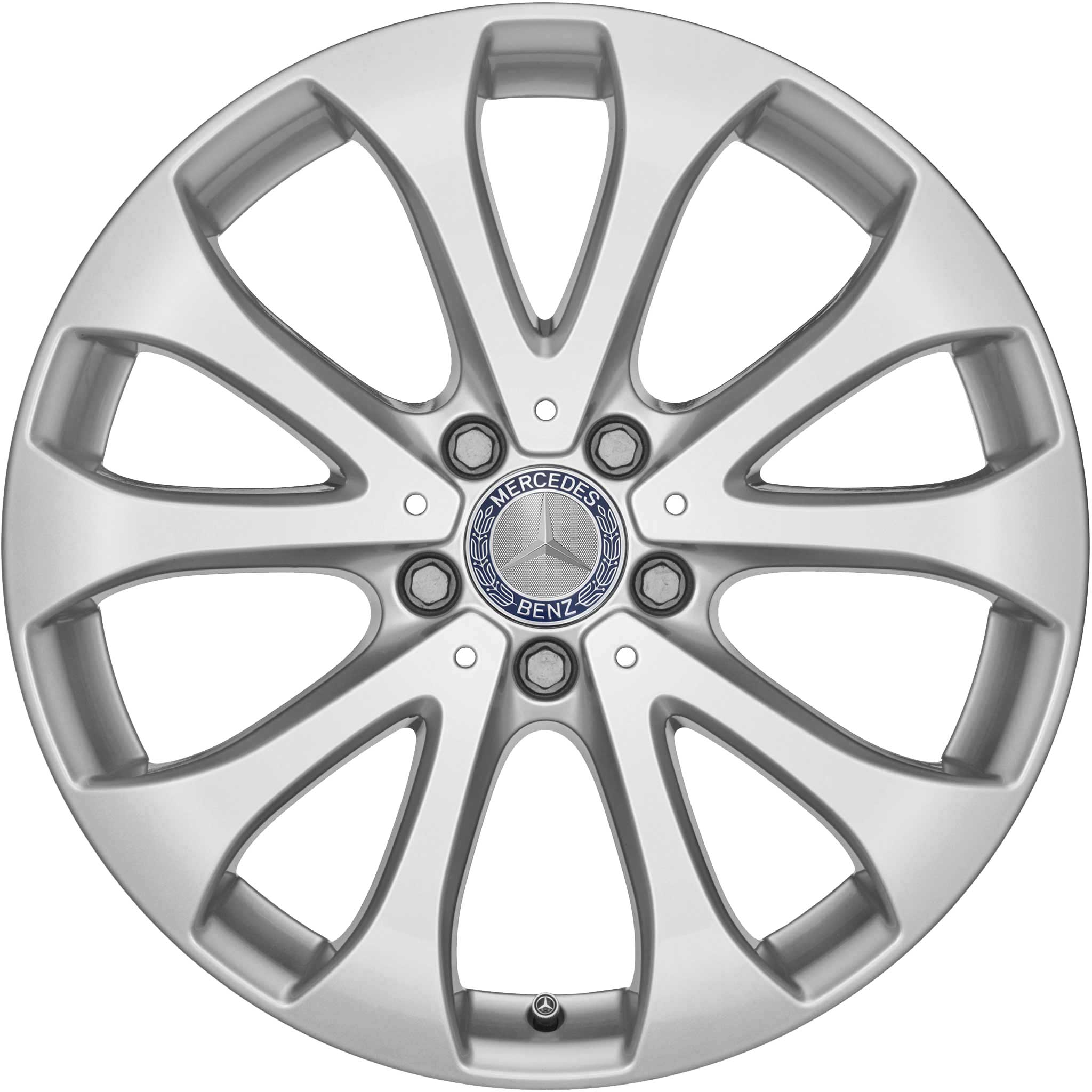 Mercedes 10 Spoke [213-18] Vanadium Silver Alloy Wheel Product Image #1