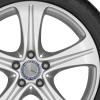Mercedes 5 Spoke [213-17] Vanadium Silver Wheel Img 2