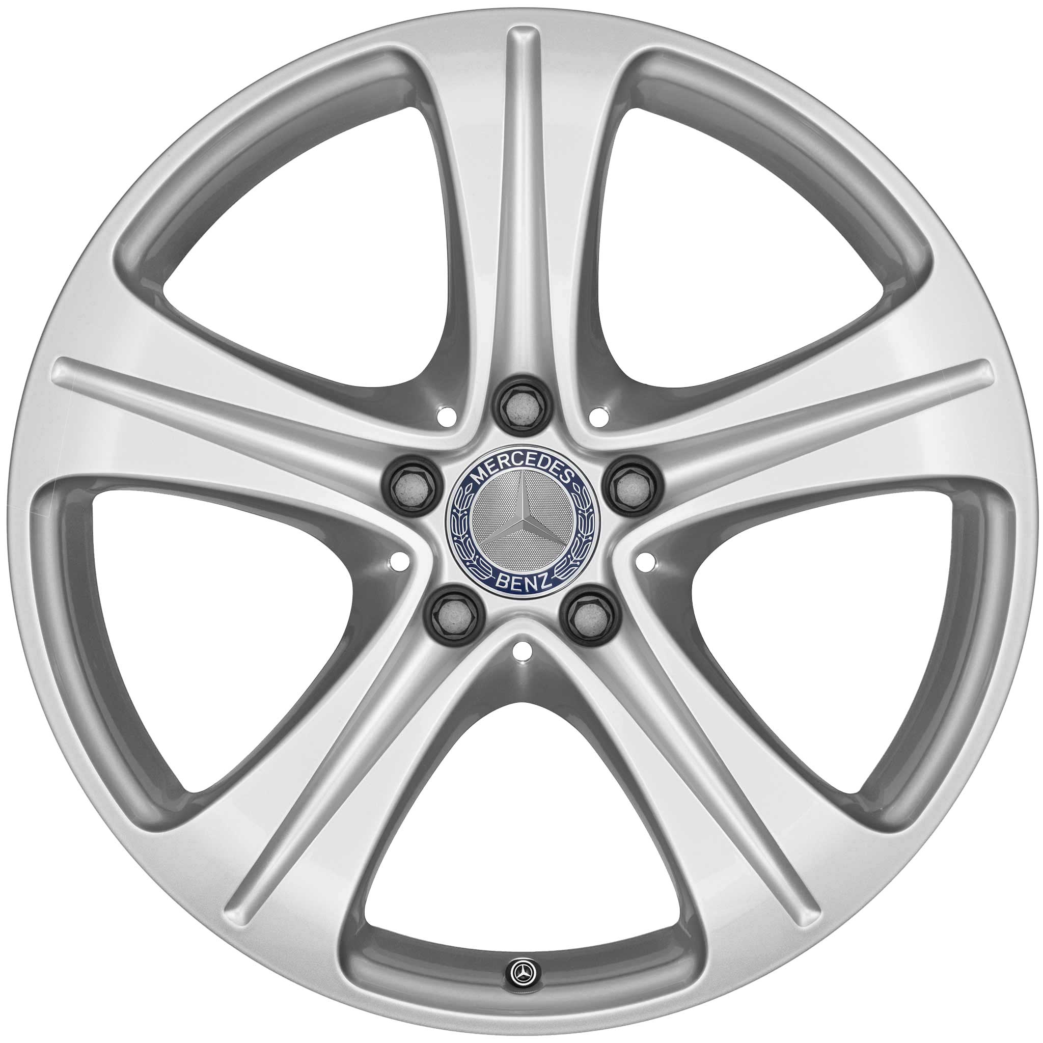 Mercedes 5 Spoke [213-17] Vanadium Silver Alloy Wheel Product Image #1