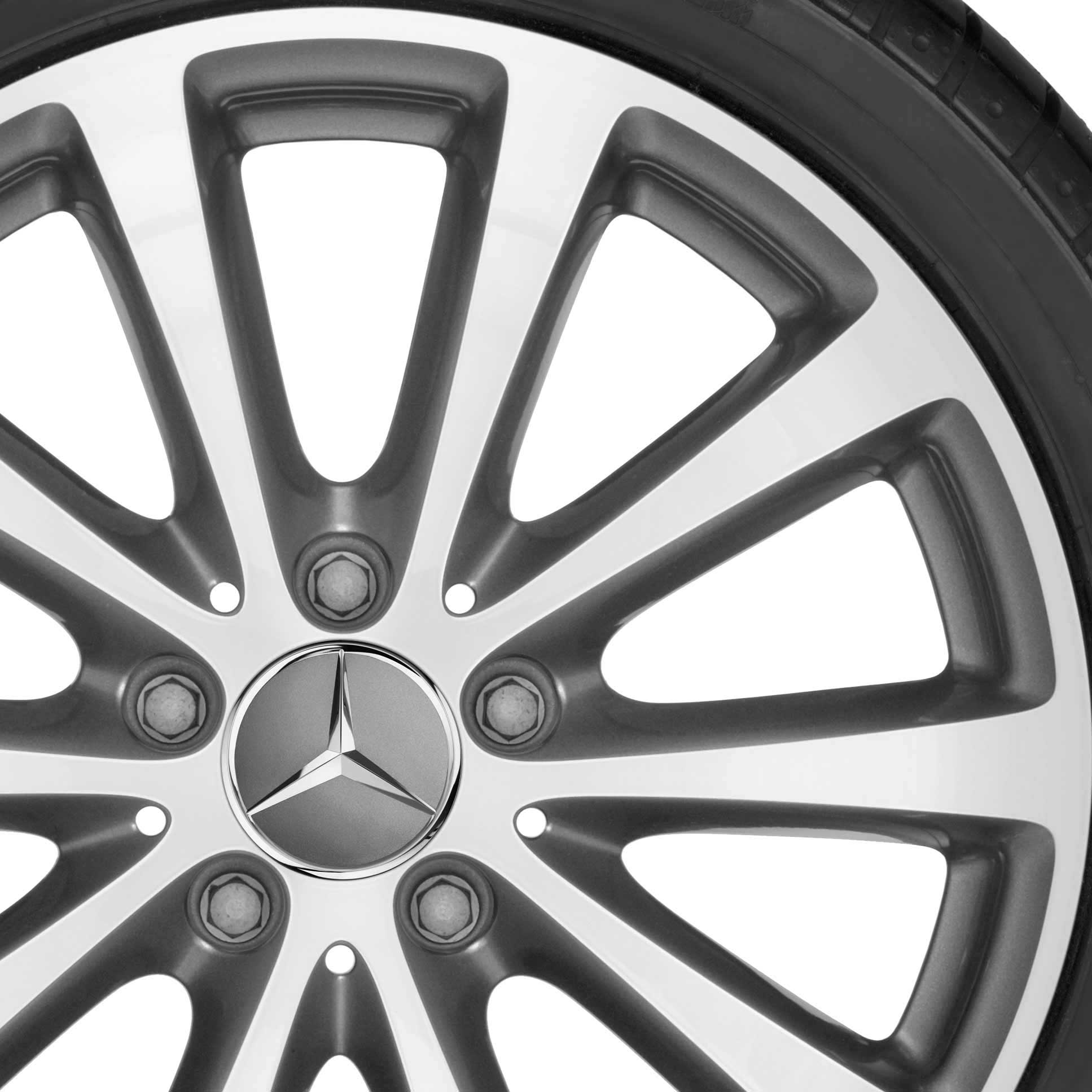 Mercedes Multispoke [213-17] Himalaya Grey with High Sheen Alloy Wheel Product Image #2