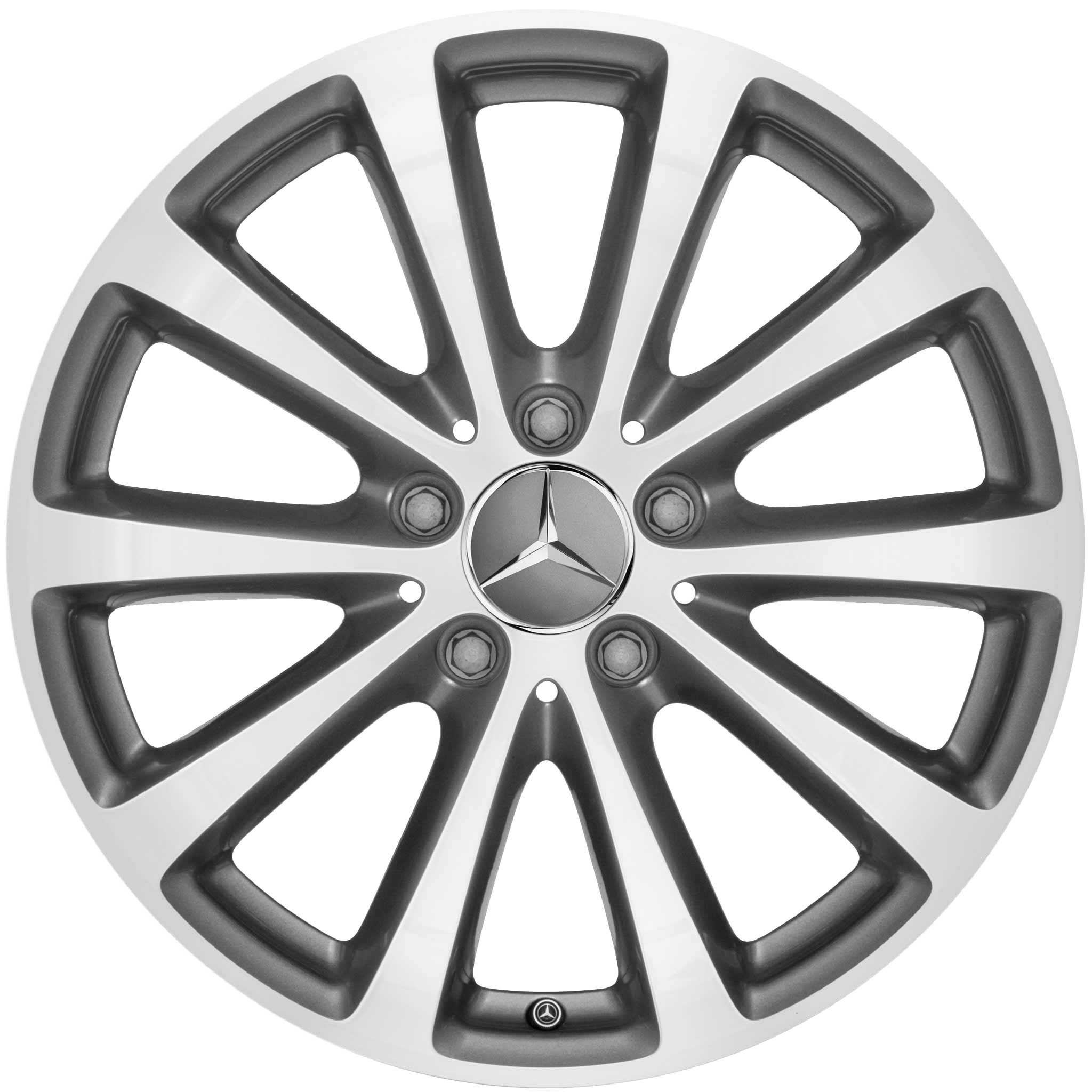 Mercedes Multispoke [213-17] Himalaya Grey with High Sheen Alloy Wheel Product Image #1