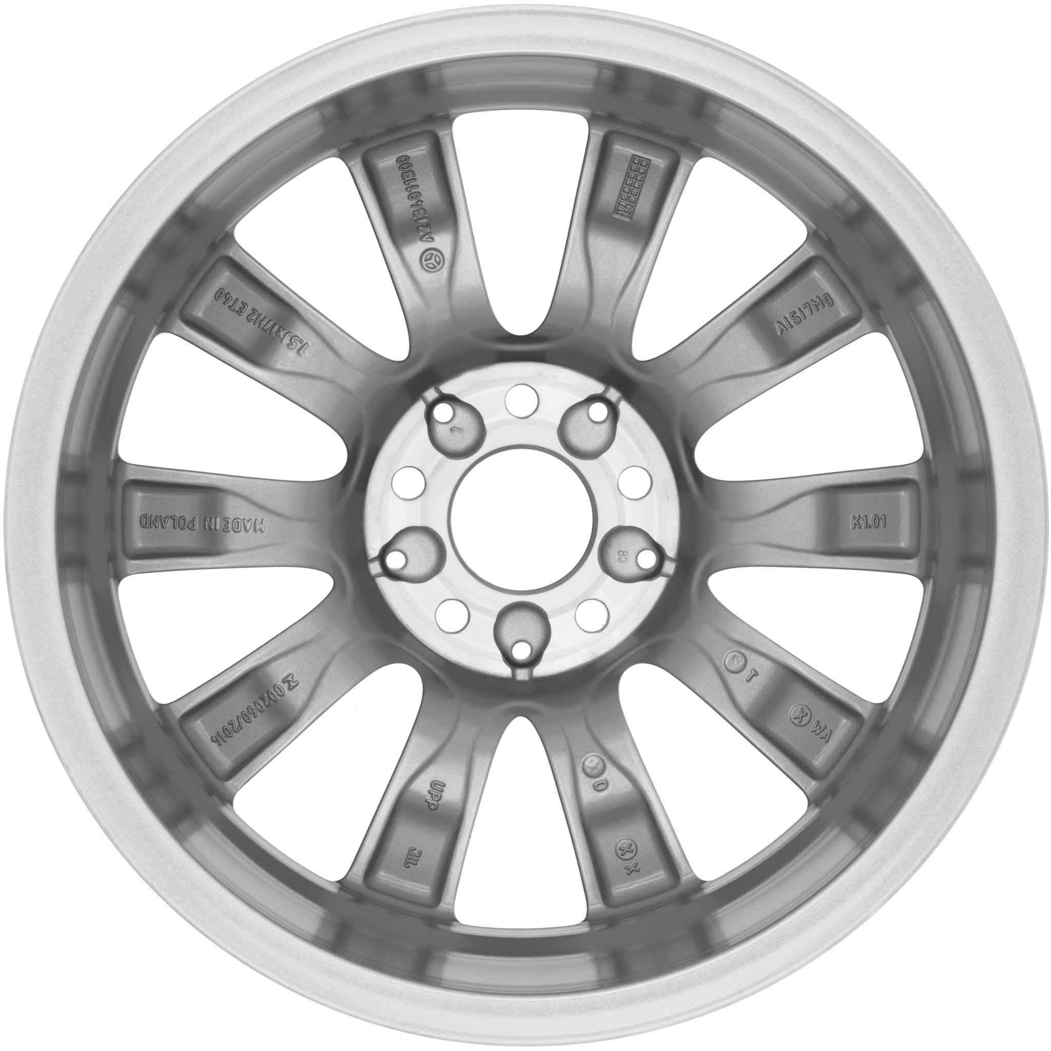 Mercedes Multispoke [213-17] Vanadium Silver Alloy Wheel Product Image #3