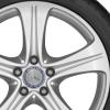 Mercedes 5 Spoke [213-18] Vanadium Silver Wheel Img 2