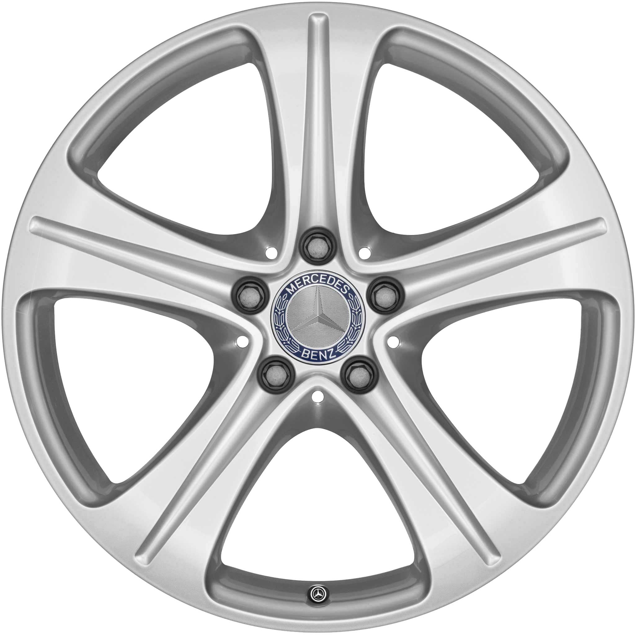 Mercedes 5 Spoke [213-18] Vanadium Silver Alloy Wheel Product Image #1