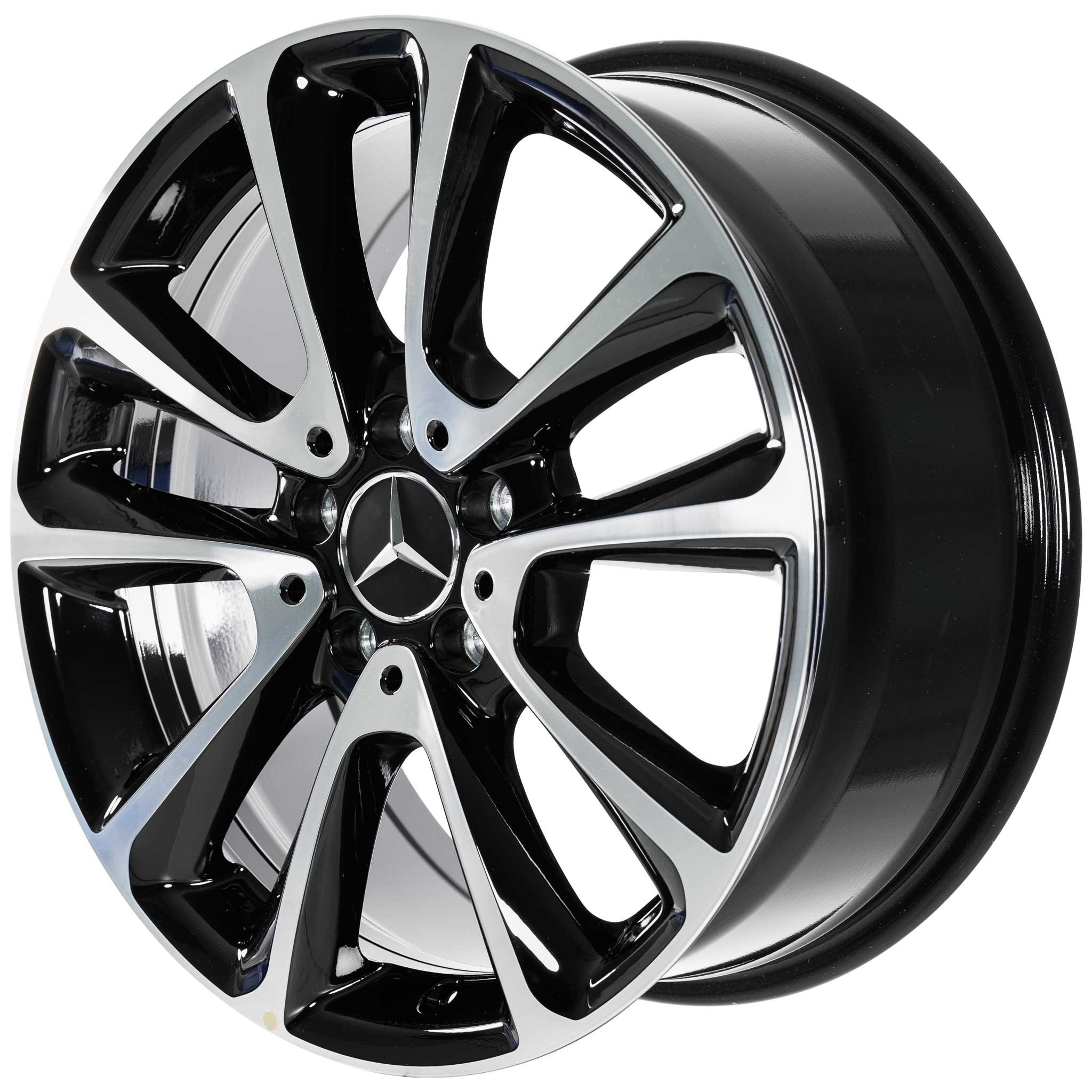 Mercedes 5 Twin Spoke [213-18] Gloss Black with High Sheen Alloy Wheel Product Image #2