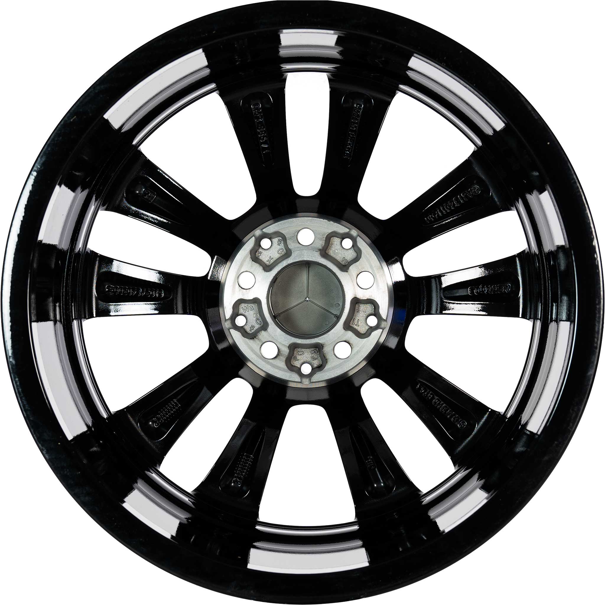 Mercedes 5 Twin Spoke [213-18] Gloss Black with High Sheen Alloy Wheel Product Image #3