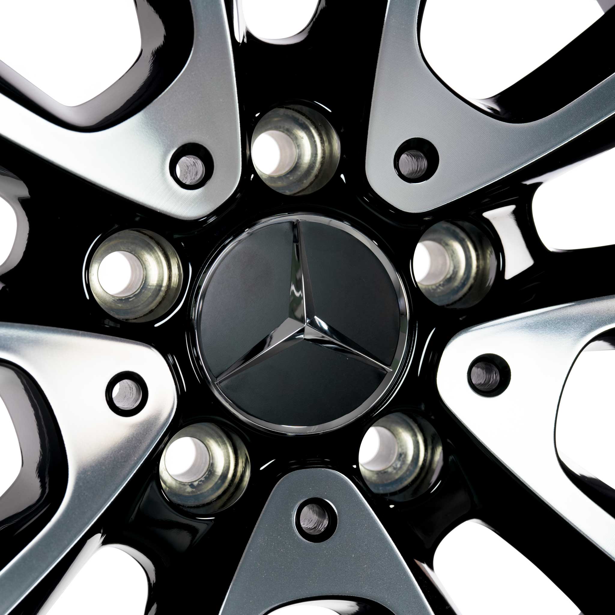 Mercedes 5 Twin Spoke [213-18] Gloss Black with High Sheen Alloy Wheel Product Image #4