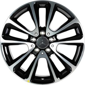 18" Mercedes 5 Twin Spoke [213-18] Gloss Black with High Sheen alloy wheel